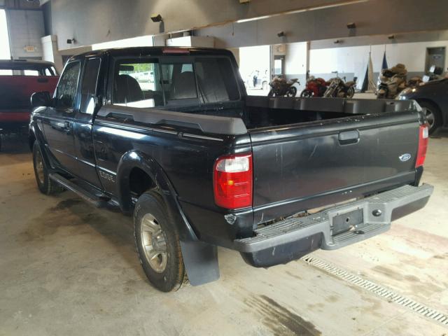 1FTYR44UX2TA28287 - 2002 FORD RANGER SUP BLACK photo 3