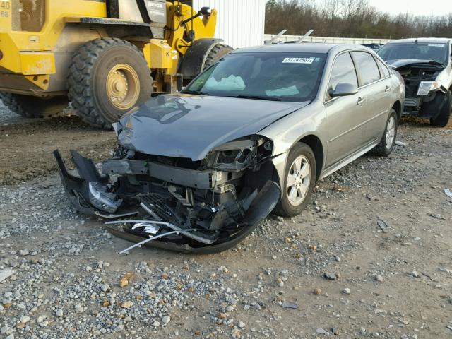 2G1WT57K091121353 - 2009 CHEVROLET IMPALA 1LT SILVER photo 2