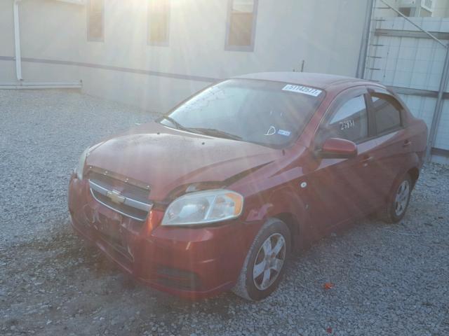 KL1TD56658B143849 - 2008 CHEVROLET AVEO BASE Qırmızı foto 2