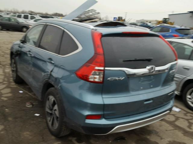 5J6RM4H99GL024905 - 2016 HONDA CR-V TOURI BLUE photo 3