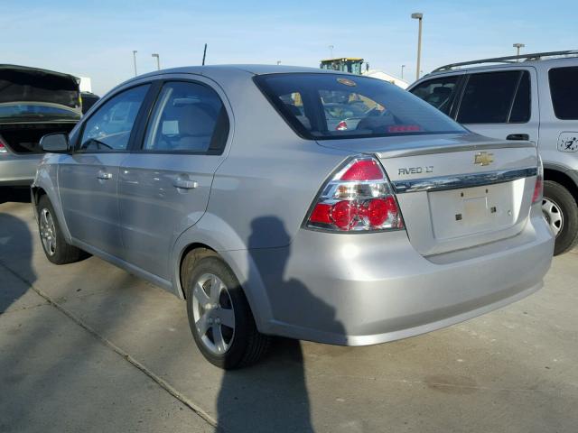 KL1TD5DE4AB102273 - 2010 CHEVROLET AVEO LS SILVER photo 3