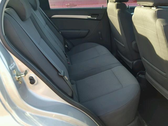 KL1TD5DE4AB102273 - 2010 CHEVROLET AVEO LS SILVER photo 6