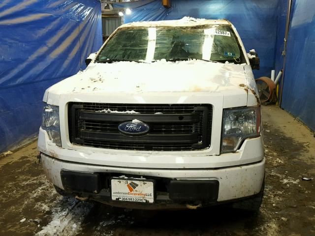 1FTMF1EM8DKD93838 - 2013 FORD F150 WHITE photo 9