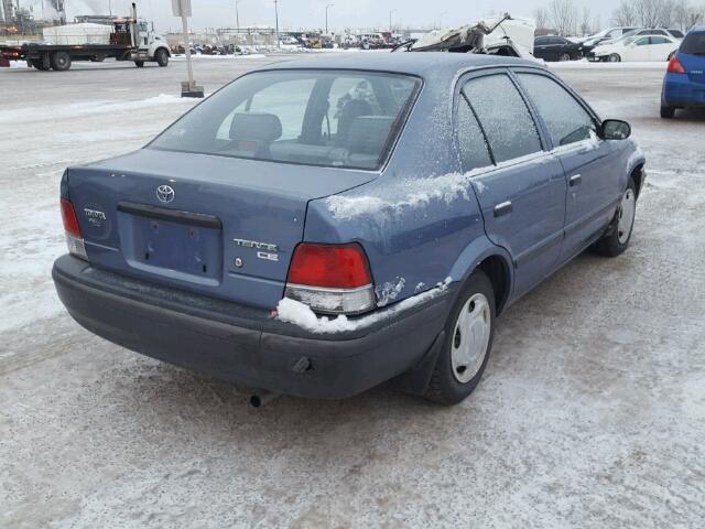 JT2BC53LXX0394130 - 1999 TOYOTA TERCEL CE BLUE photo 4