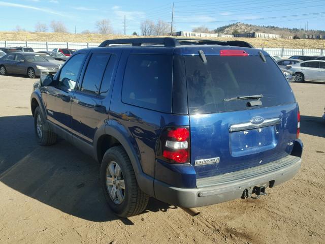 1FMEU73E26ZA14668 - 2006 FORD EXPLORER X BLUE photo 3