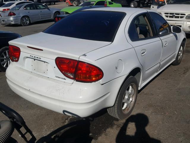 1G3NL52T01C107793 - 2001 OLDSMOBILE ALERO GL WHITE photo 4