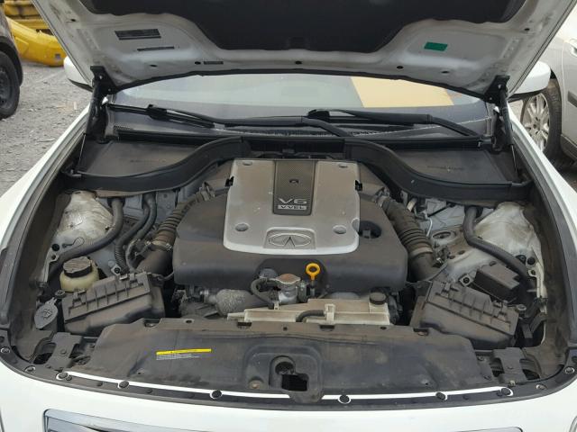 JNKCV61E79M306841 - 2009 INFINITI G37 BASE WHITE photo 7