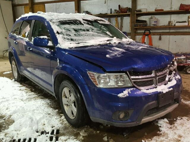 3C4PDCBGXCT391373 - 2012 DODGE JOURNEY SX BLUE photo 1