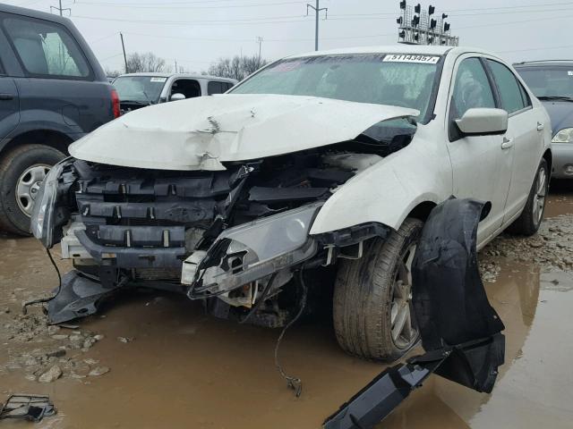 3FAHP0JA6AR163314 - 2010 FORD FUSION SEL WHITE photo 2