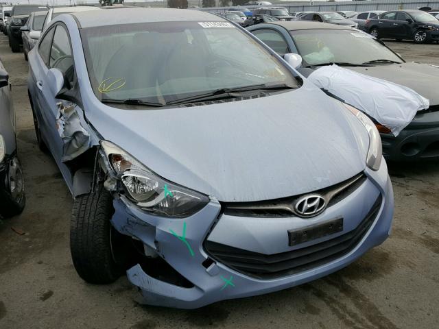 KMHDH6AE0DU009153 - 2013 HYUNDAI ELANTRA CO BLUE photo 1