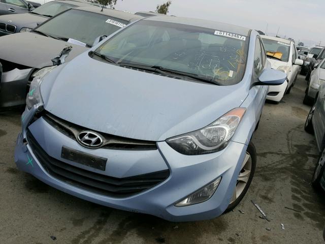 KMHDH6AE0DU009153 - 2013 HYUNDAI ELANTRA CO BLUE photo 2