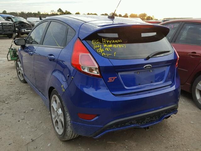 3FADP4GX8EM151217 - 2014 FORD FIESTA ST BLUE photo 3