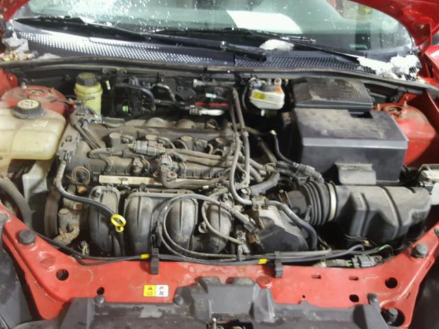 1FAFP34N95W272425 - 2005 FORD FOCUS ZX4 RED photo 7