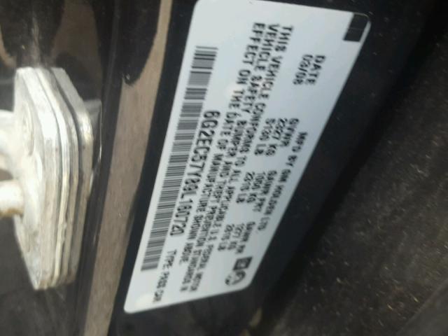 6G2EC57Y89L160720 - 2009 PONTIAC G8 GT BLACK photo 10