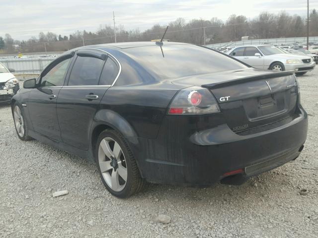 6G2EC57Y89L160720 - 2009 PONTIAC G8 GT BLACK photo 3