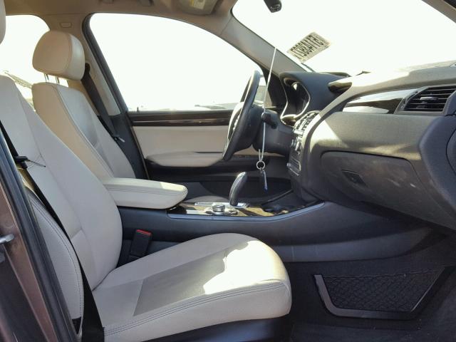 5UXWX5C53CL718797 - 2012 BMW X3 XDRIVE2 Brązowy zdjęcie 5