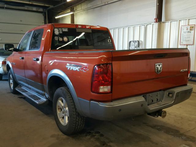 1D3HV13T09S746876 - 2009 DODGE RAM 1500 ORANGE photo 3