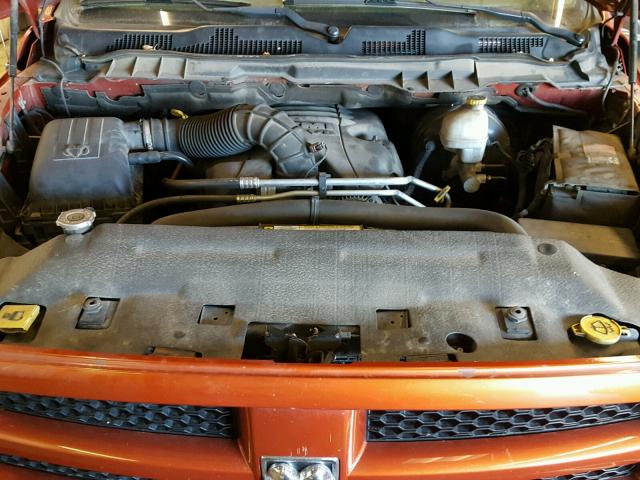 1D3HV13T09S746876 - 2009 DODGE RAM 1500 ORANGE photo 7