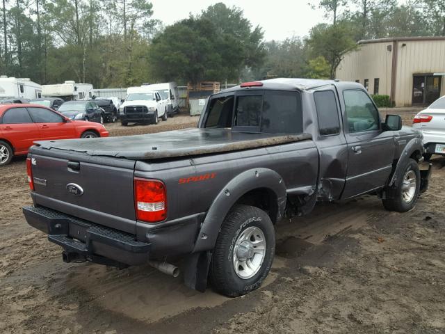 1FTYR14E89PA58768 - 2009 FORD RANGER SUP GRAY photo 4