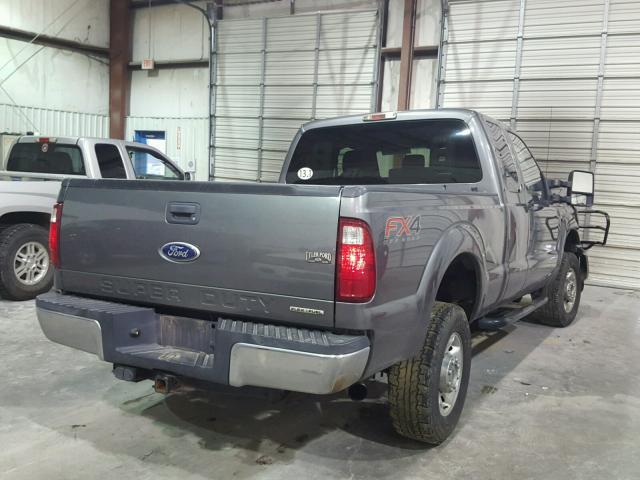 1FT7X2B63CEB85966 - 2012 FORD F250 SUPER GRAY photo 4