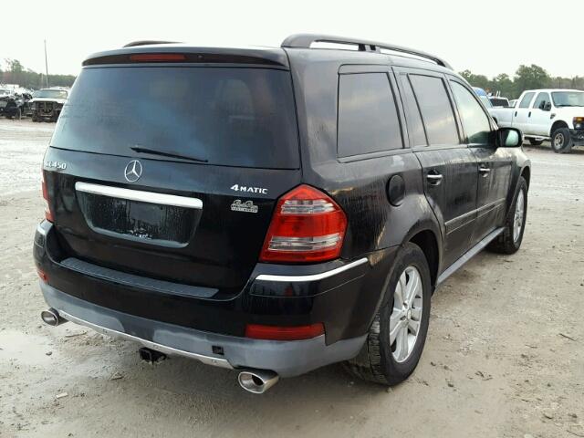 4JGBF71E78A420799 - 2008 MERCEDES-BENZ GL 450 4MA BLACK photo 4