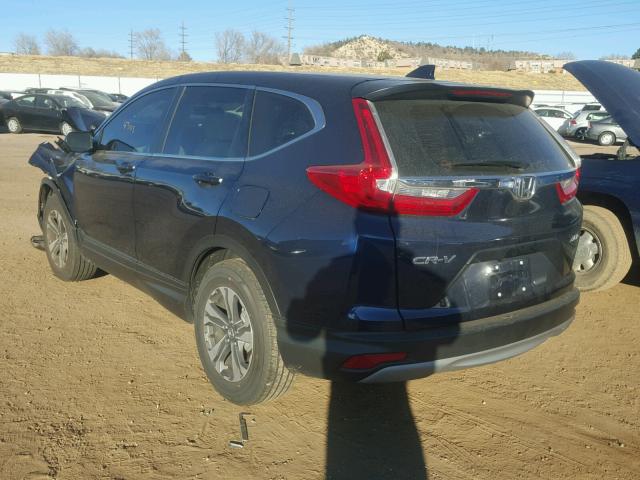 2HKRW6H32HH207818 - 2017 HONDA CR-V LX BLUE photo 3