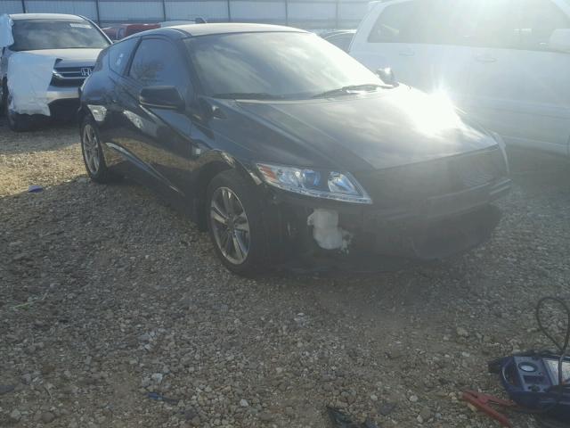 JHMZF1D65DS001423 - 2013 HONDA CR-Z EX BLACK photo 1