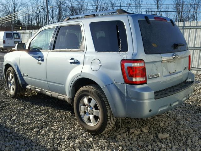 1FMCU493X9KA61665 - 2009 FORD ESCAPE HYB BLUE photo 3