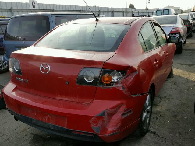 JM1BK324161428280 - 2006 MAZDA 3 S RED photo 4