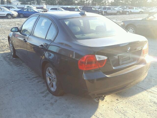 WBAVC73548A236294 - 2008 BMW 328 XI SUL BLACK photo 3