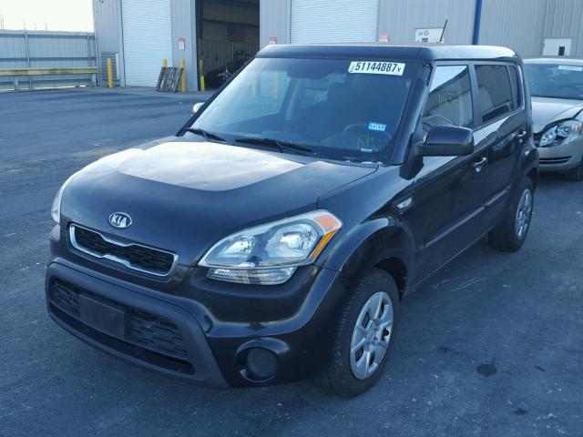 KNDJT2A53C7745354 - 2012 KIA SOUL BLACK photo 2