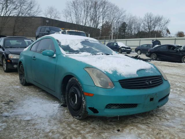 JNKCV54E44M301143 - 2004 INFINITI G35 TURQUOISE photo 1