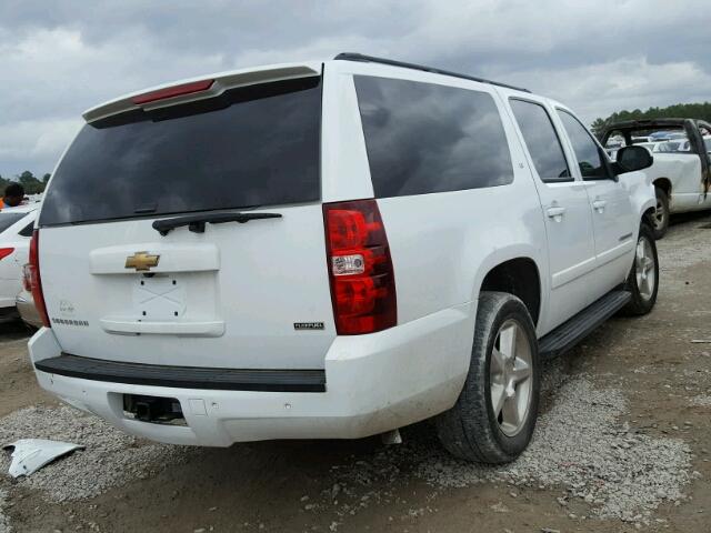 3GNFC16008G139543 - 2008 CHEVROLET SUBURBAN C WHITE photo 4