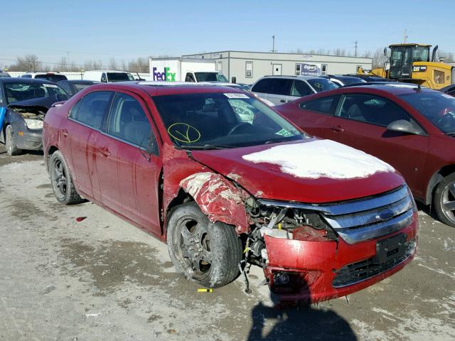 3FAHP0HA9AR233572 - 2010 FORD FUSION SE RED photo 1