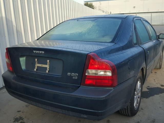 YV1TS94D011173175 - 2001 VOLVO S80 GREEN photo 4