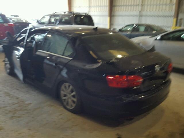 3VWD17AJ3EM393654 - 2014 VOLKSWAGEN JETTA SE BLACK photo 3