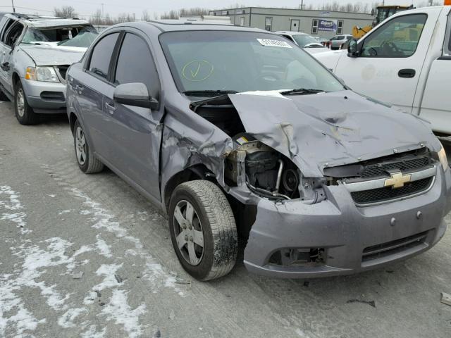 KL1TD5DE1AB057826 - 2010 CHEVROLET AVEO LS SILVER photo 1