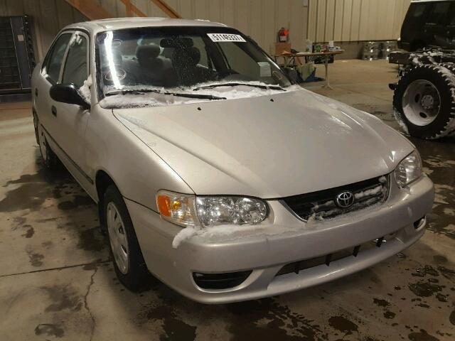 2T1BR12E21C840480 - 2001 TOYOTA COROLLA CE SILVER photo 1