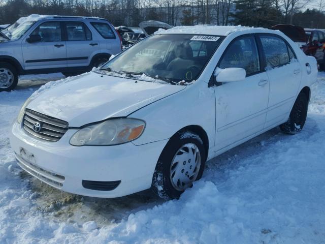 2T1BR32E63C105869 - 2003 TOYOTA COROLLA CE WHITE photo 2