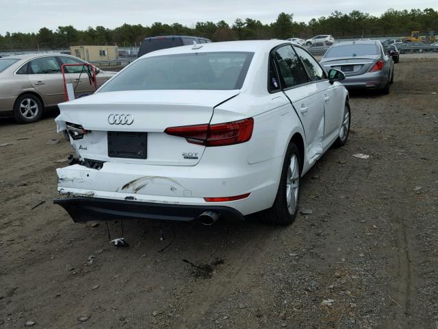 WAUANAF46HN012543 - 2017 AUDI A4 PREMIUM WHITE photo 4