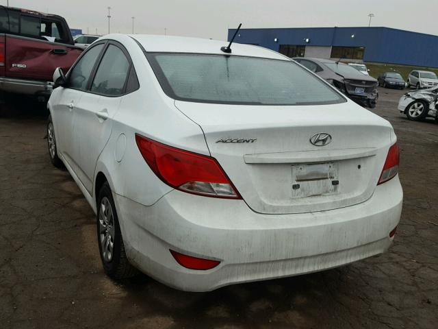 KMHCT4AE5FU900363 - 2015 HYUNDAI ACCENT GLS WHITE photo 3