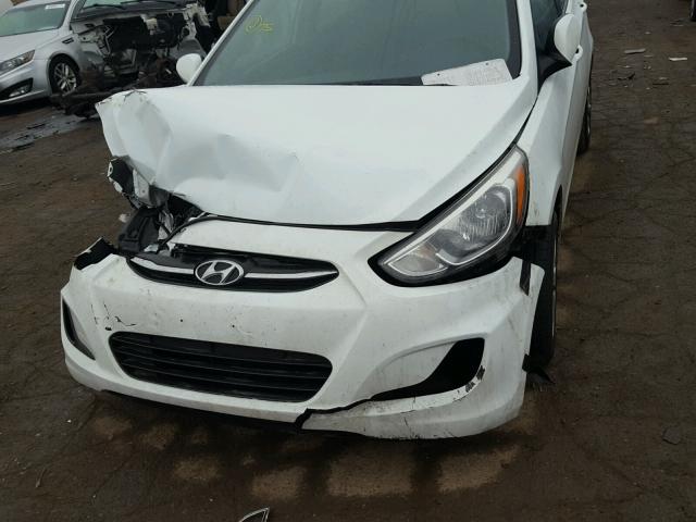 KMHCT4AE5FU900363 - 2015 HYUNDAI ACCENT GLS WHITE photo 7