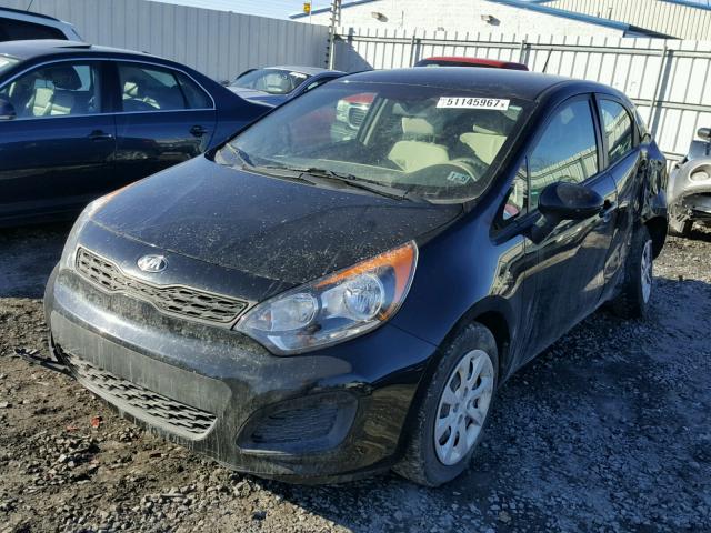 KNADM5A32D6138523 - 2013 KIA RIO LX BLACK photo 2