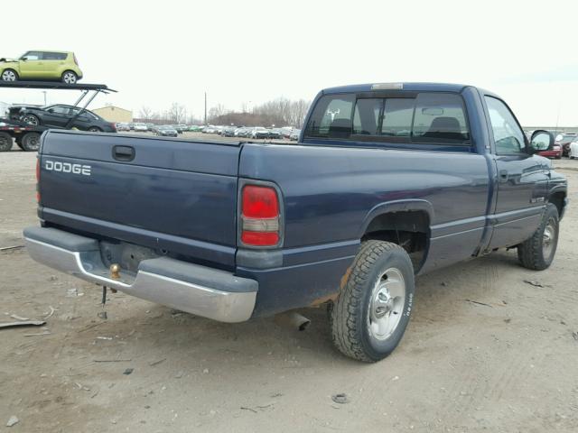 1B7HC16Y71S131171 - 2001 DODGE RAM 1500 BLUE photo 4