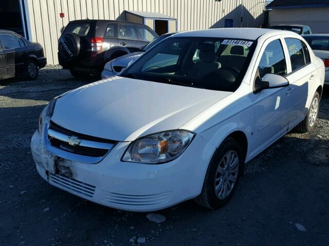 1G1AT58H397141094 - 2009 CHEVROLET COBALT LT WHITE photo 2