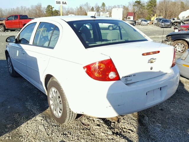 1G1AT58H397141094 - 2009 CHEVROLET COBALT LT WHITE photo 3