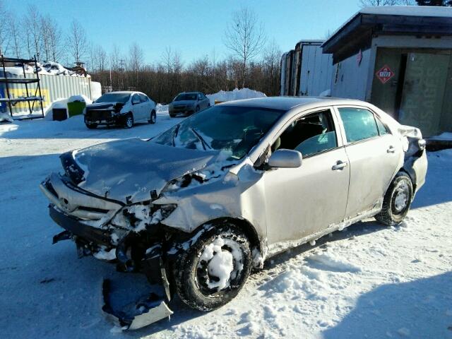 2T1BU4EE4BC665016 - 2011 TOYOTA COROLLA SILVER photo 2