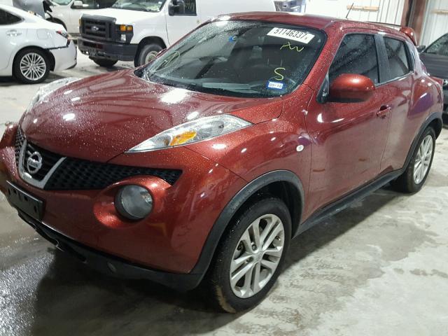 JN8AF5MR5CT106914 - 2012 NISSAN JUKE S RED photo 2