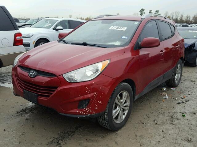 KM8JU3AC3BU299364 - 2011 HYUNDAI TUCSON GLS RED photo 2