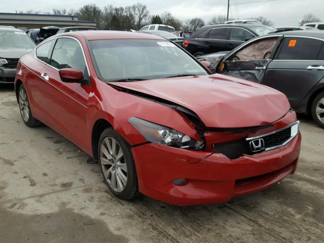 1HGCS22879A012452 - 2009 HONDA ACCORD EXL RED photo 1